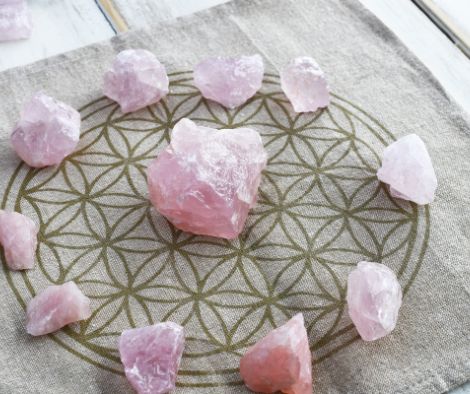 rose quartz grid